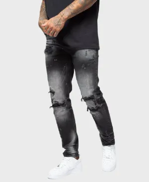 Valere Milano VM254 Ginostra Relaxed Jean Black
