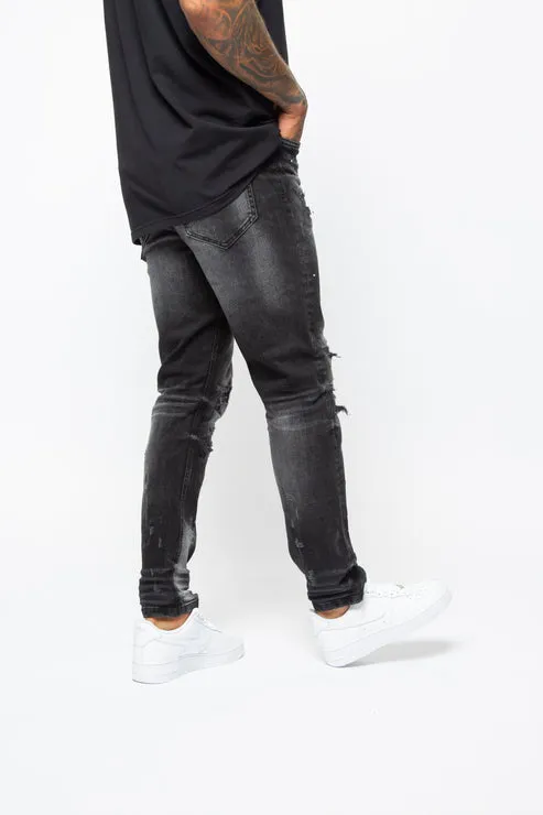 Valere Milano VM254 Ginostra Relaxed Jean Black