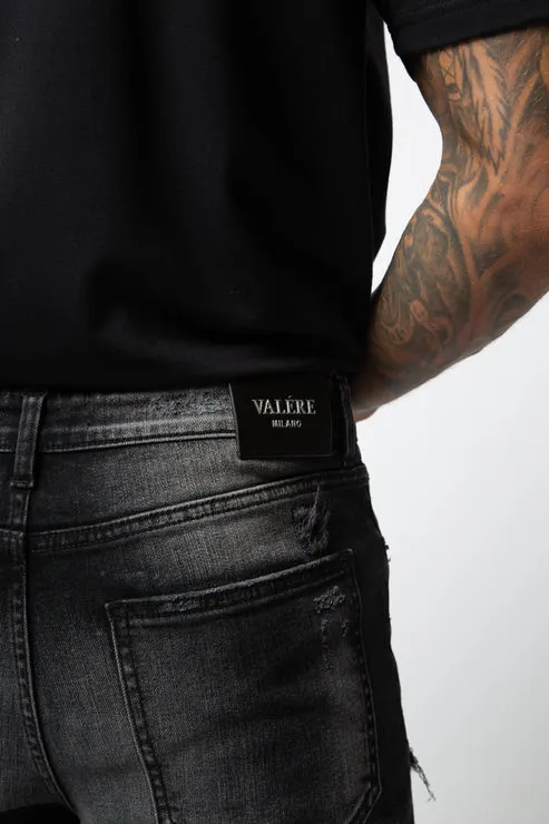 Valere Milano VM254 Ginostra Relaxed Jean Black