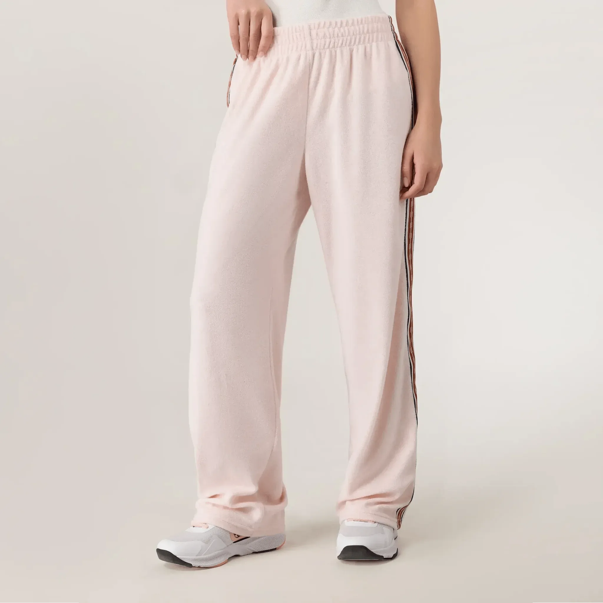 Velour Track Pants - SEASONAL PINK