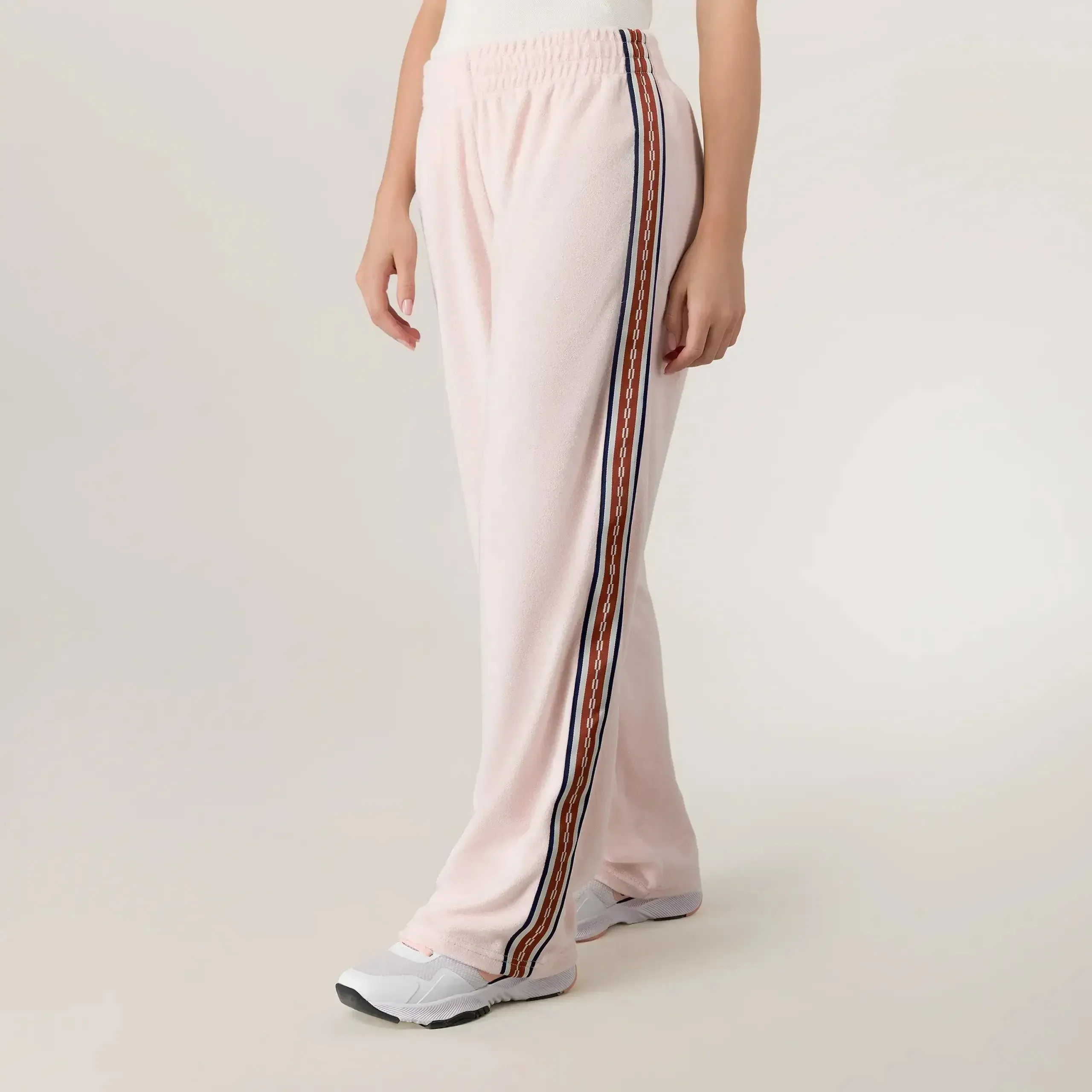 Velour Track Pants - SEASONAL PINK