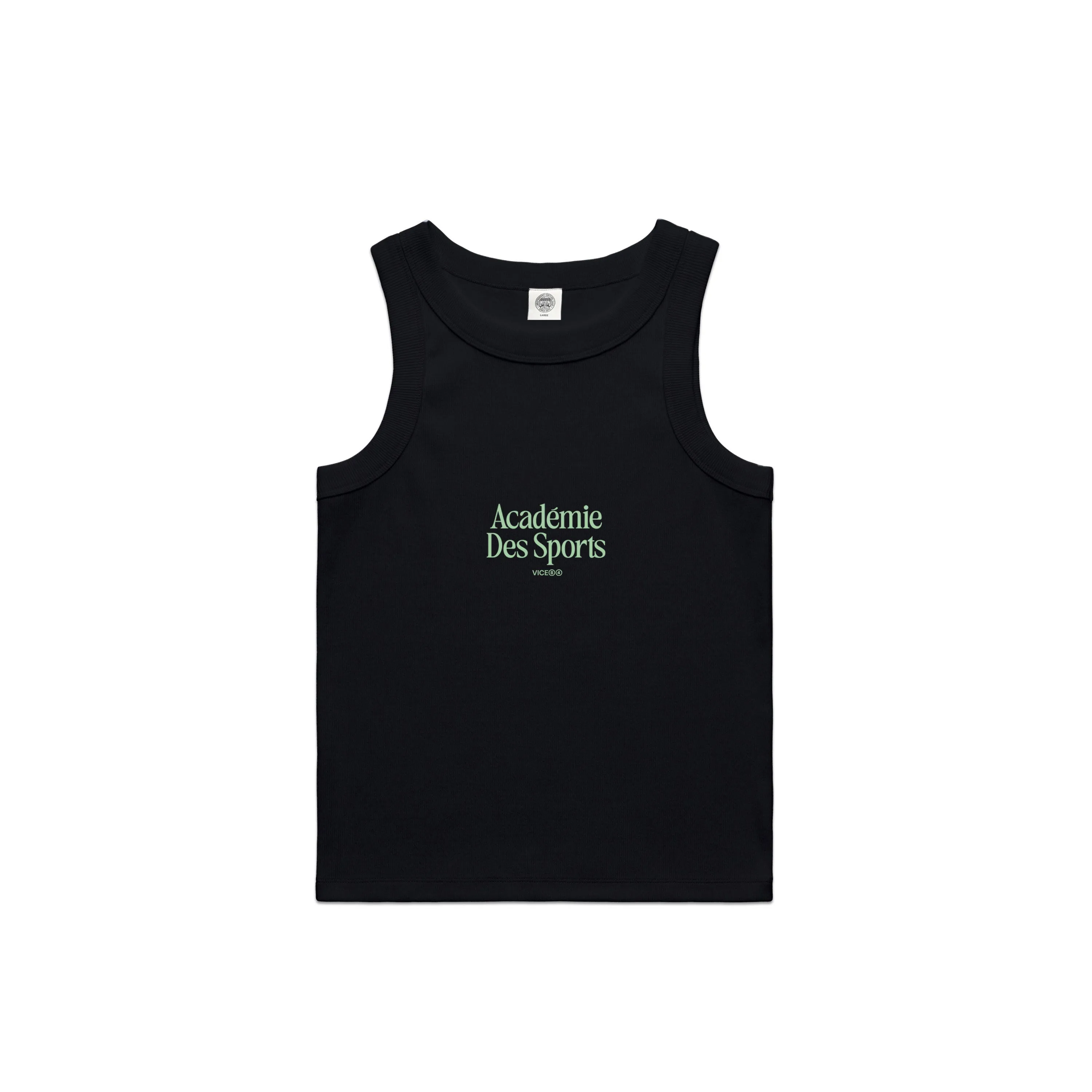 Vice 84 WMNS Organic Embroidered Rib Tank - Black