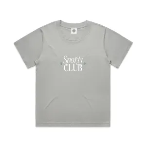 Vice  84 WMNS 'Sports Club' Staple Tee - Storm Grey
