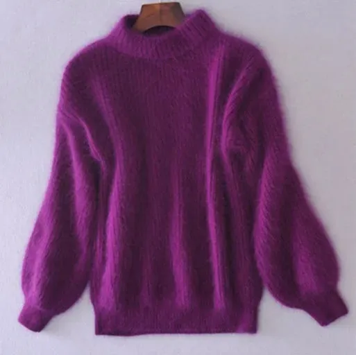 Vintage-Style Angora Sweater by Brenda