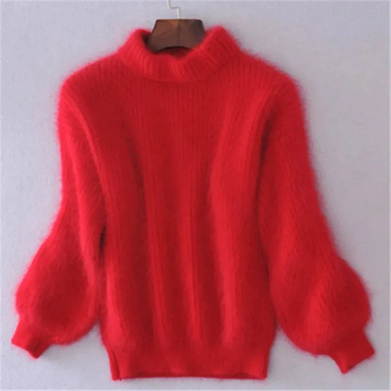 Vintage-Style Angora Sweater by Brenda