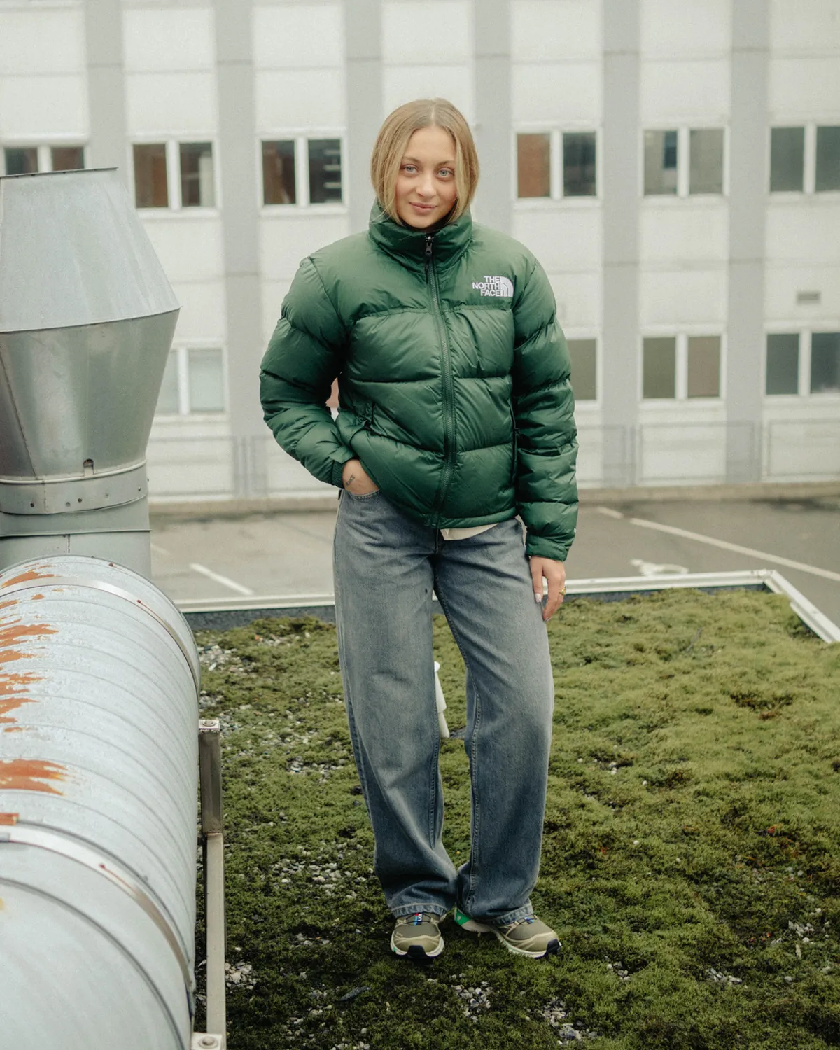 W 1996 Retro Nuptse Jacket - Pine Needle