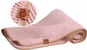 Waffle Blanket for Baby 100% Reversible Cotton 100x78cm Pink Retro