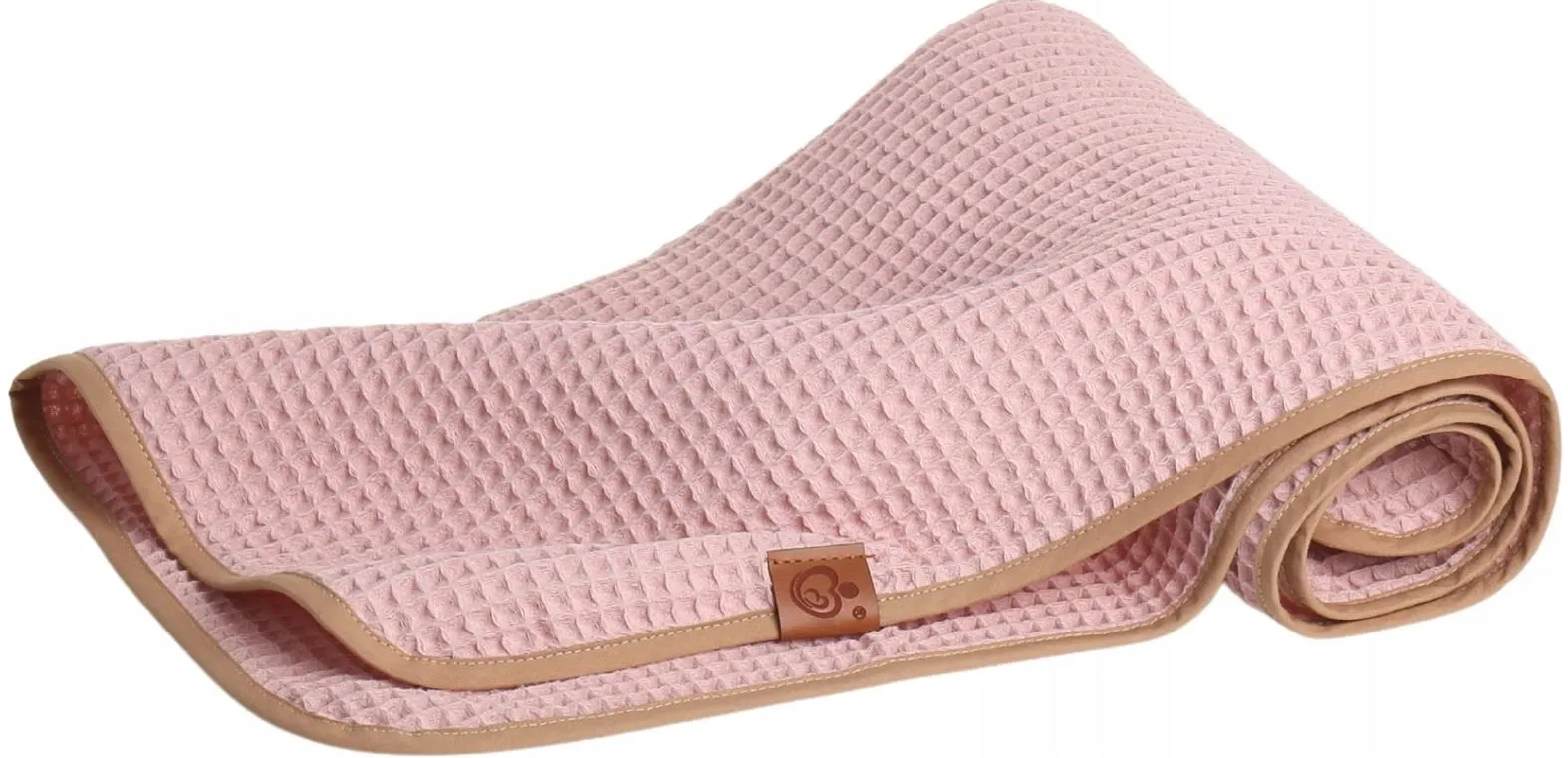 Waffle Blanket for Baby 100% Reversible Cotton 100x78cm Pink Retro