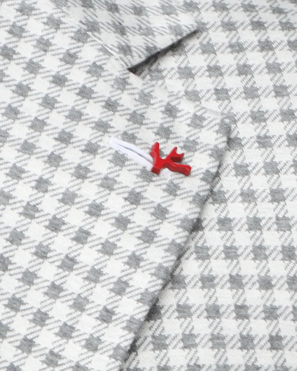 White and Grey Checkered Sportcoat