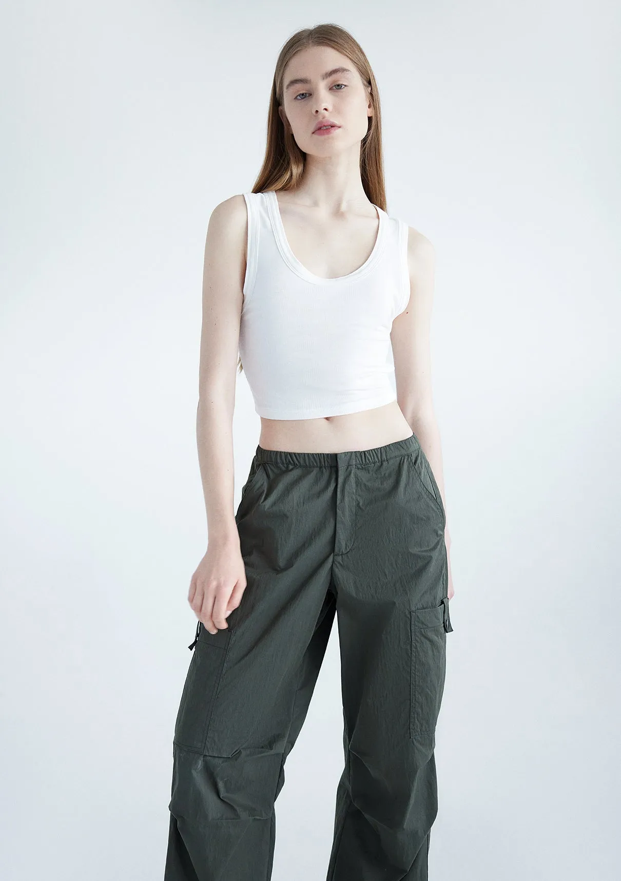 White Crop Top