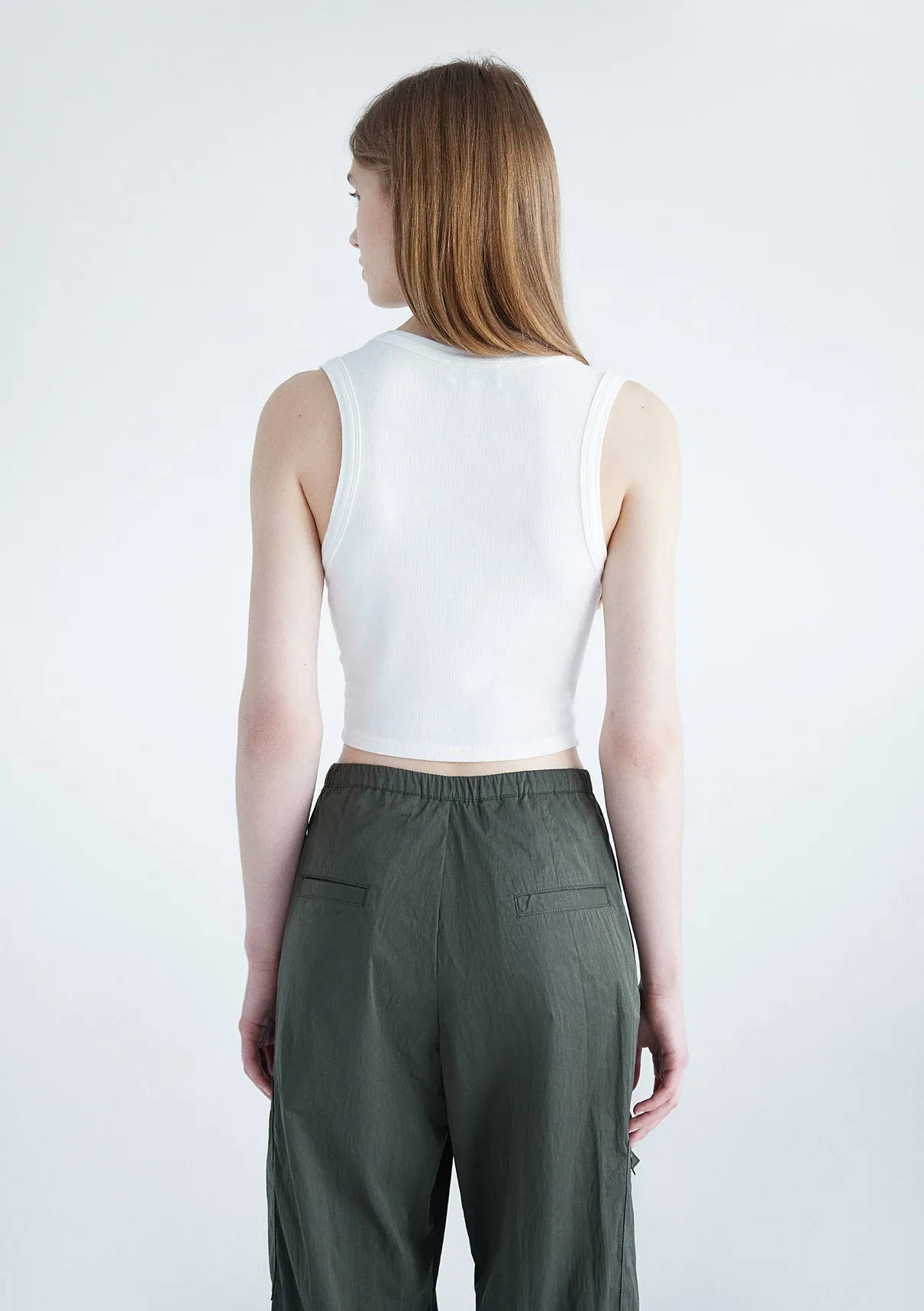 White Crop Top