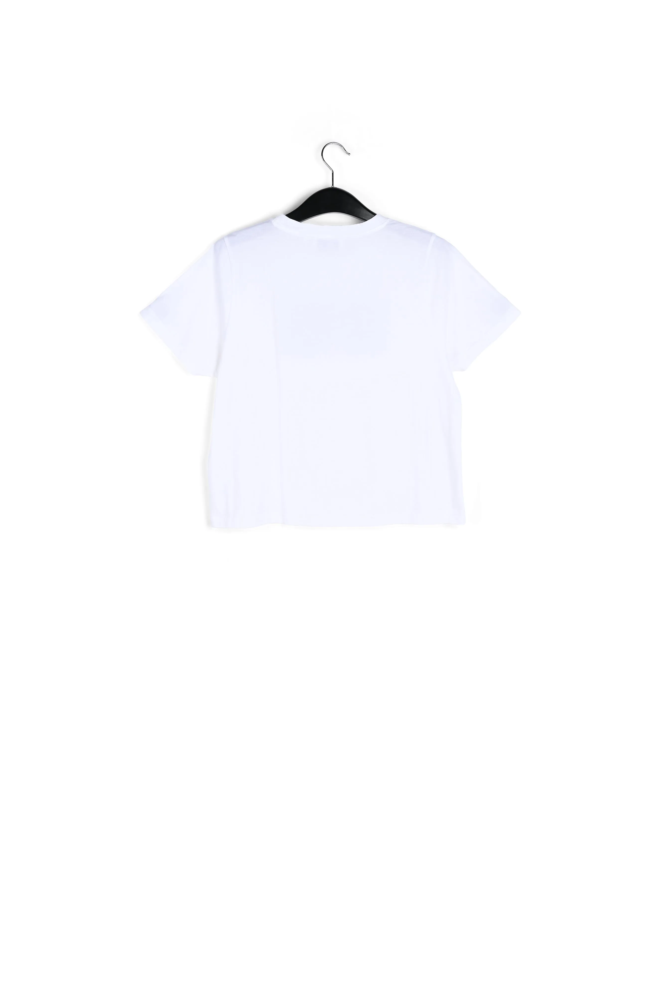 White organic cotton t-shirt with print