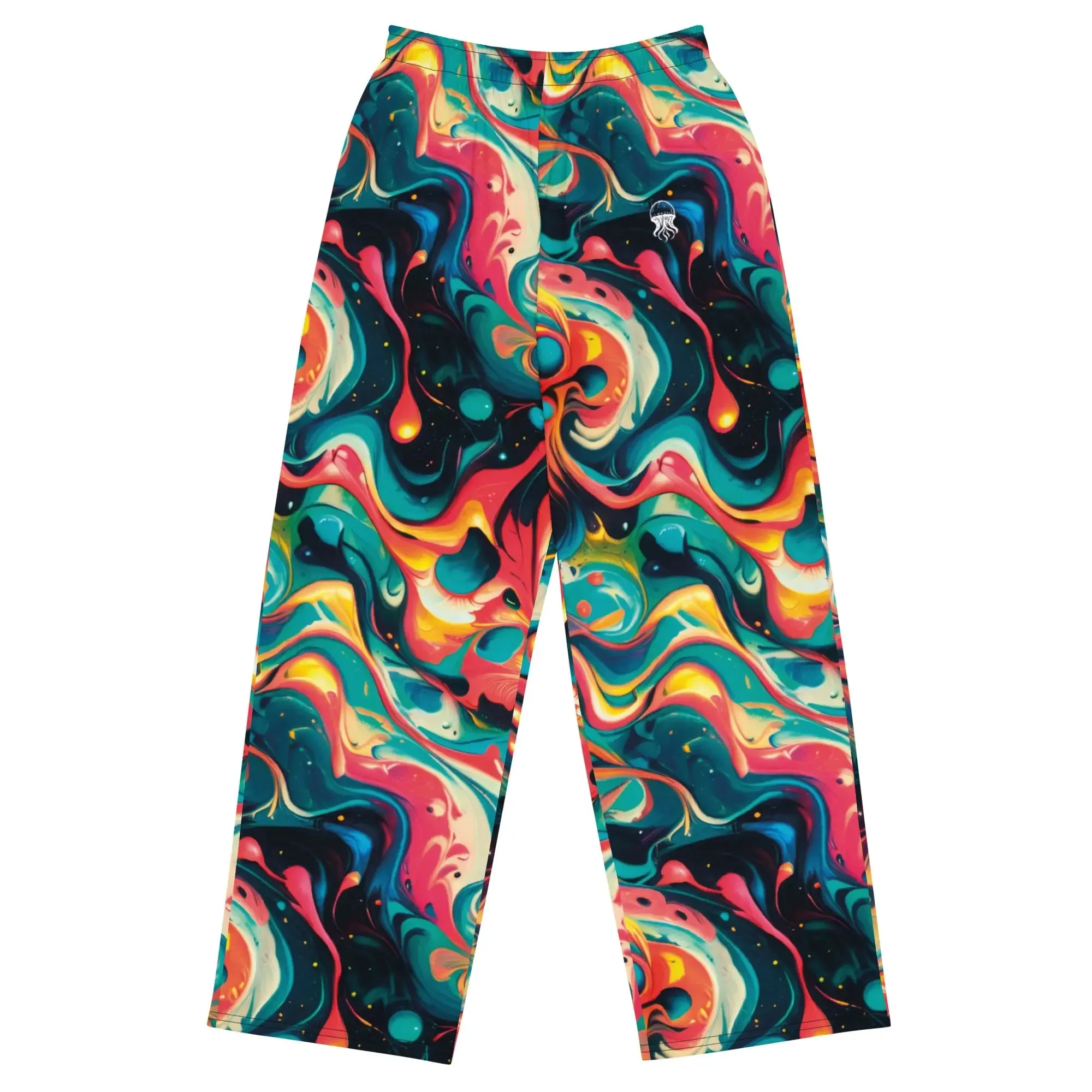 Wide-Leg Pants - Celestial Splash