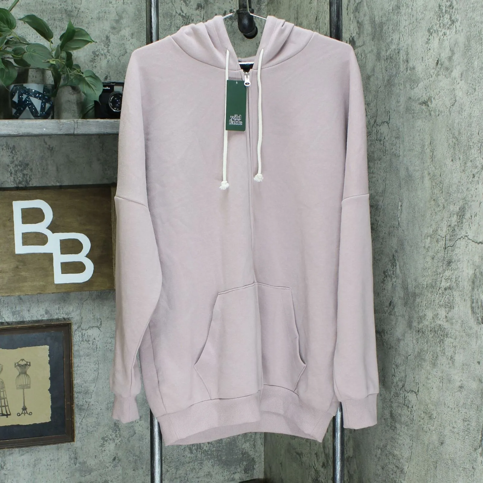 Wild Fable Women's Oversized Zip-Up Hoodie