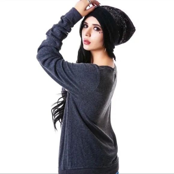 WILDFOX New Years Resolutions Statement Sweatshirt NWT, M