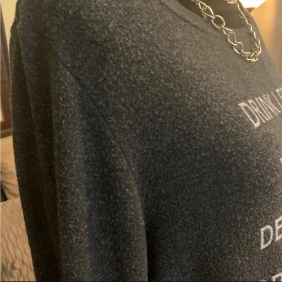 WILDFOX New Years Resolutions Statement Sweatshirt NWT, M