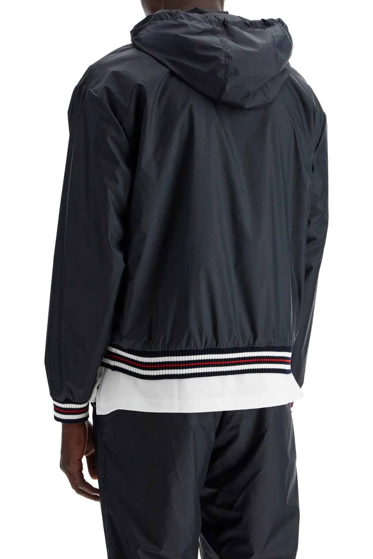 windbreaker jacket in ripstop fabric