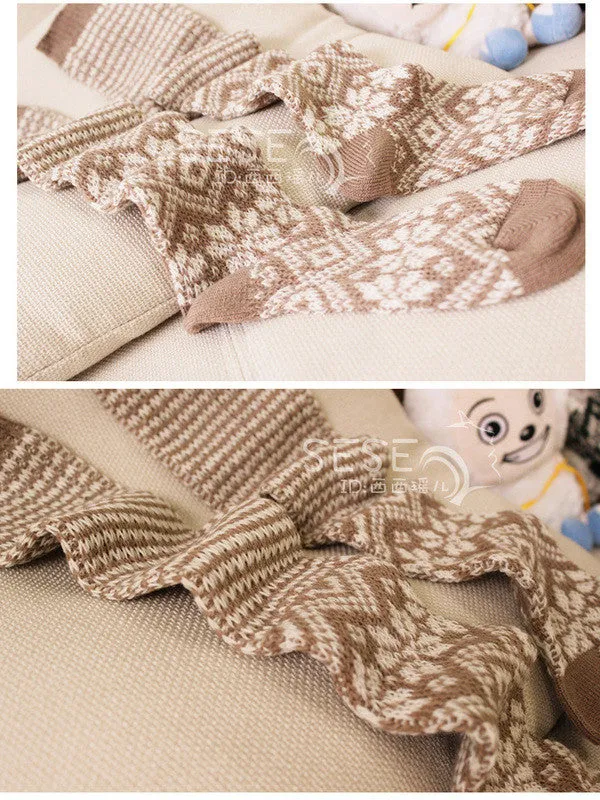winter wonderland slouch socks