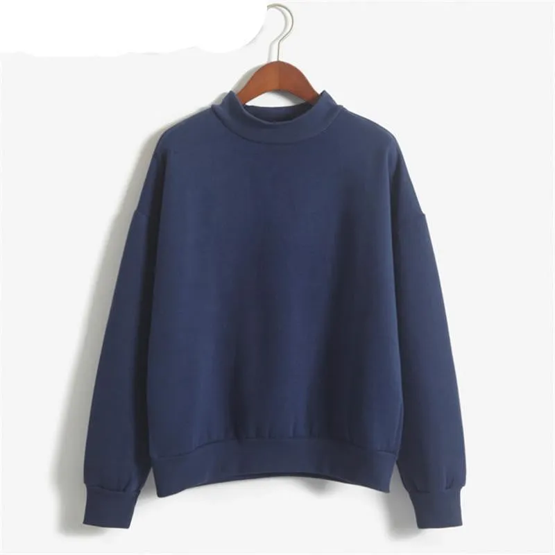 Women Hoodies Casual sweatshirt pullover candy coat jacket outwear Tops