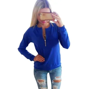 Women Lady's Pullover Long Sleeve Shirts Jumper Pullover Tops For Women Outwear