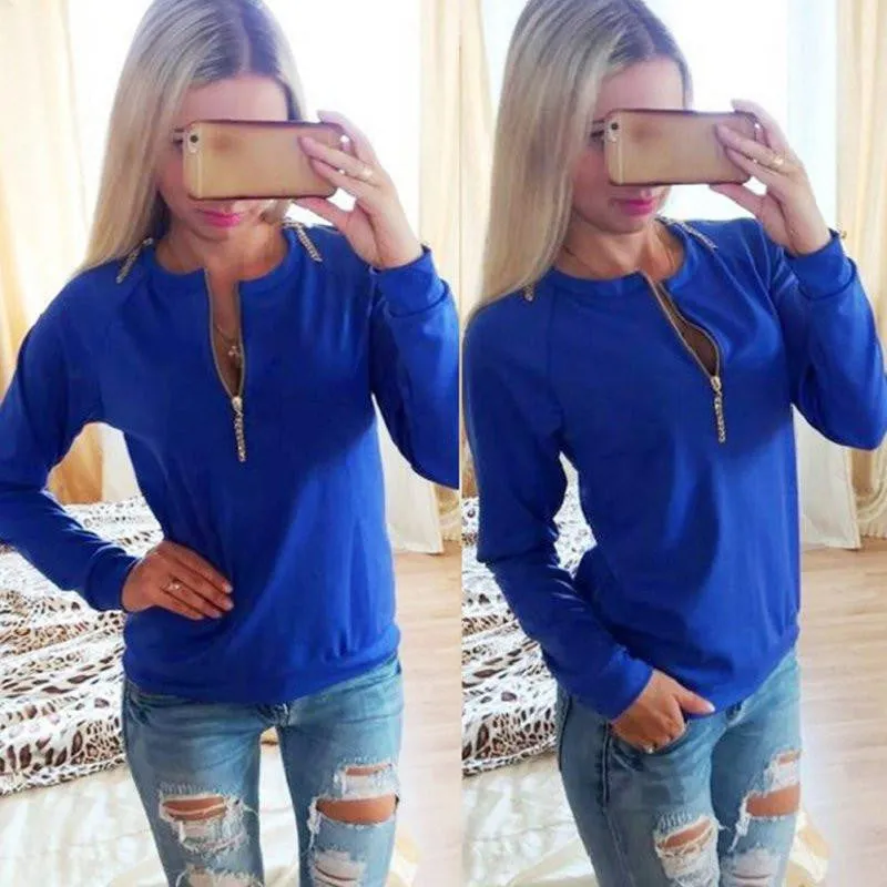 Women Lady's Pullover Long Sleeve Shirts Jumper Pullover Tops For Women Outwear