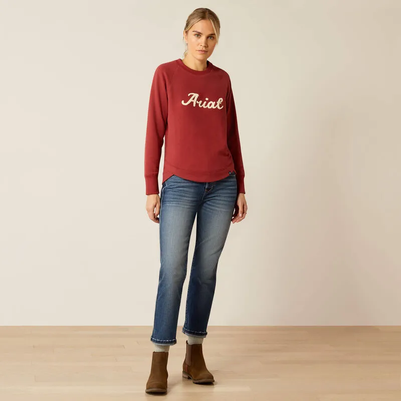 Women's Ariat Benicia Sweatshirt - Burnt Russet