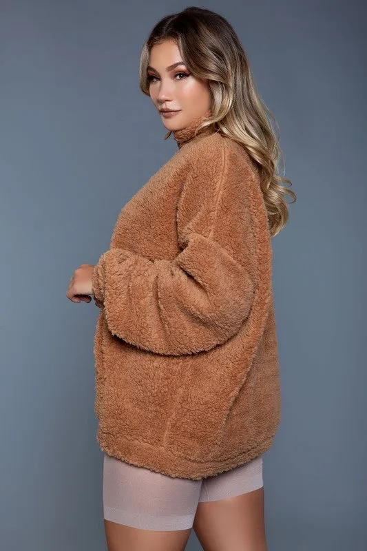 Women's Brown Daphne Borg Zipper Jacket
