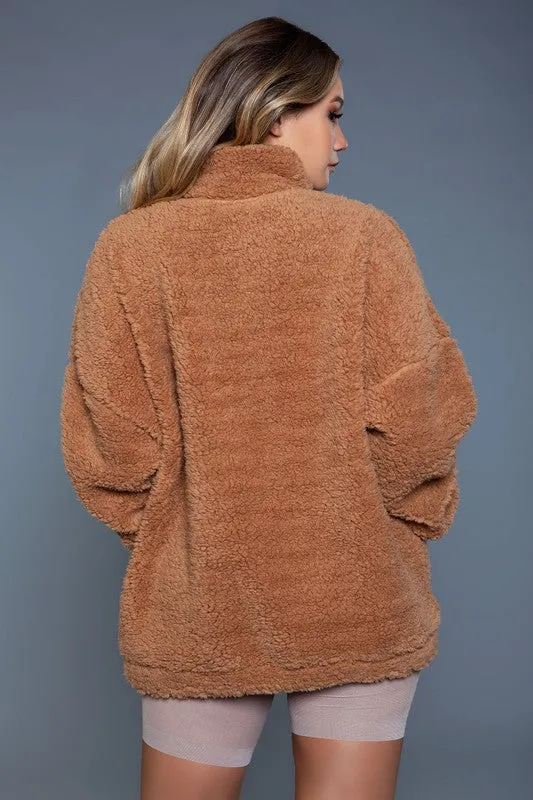 Women's Brown Daphne Borg Zipper Jacket