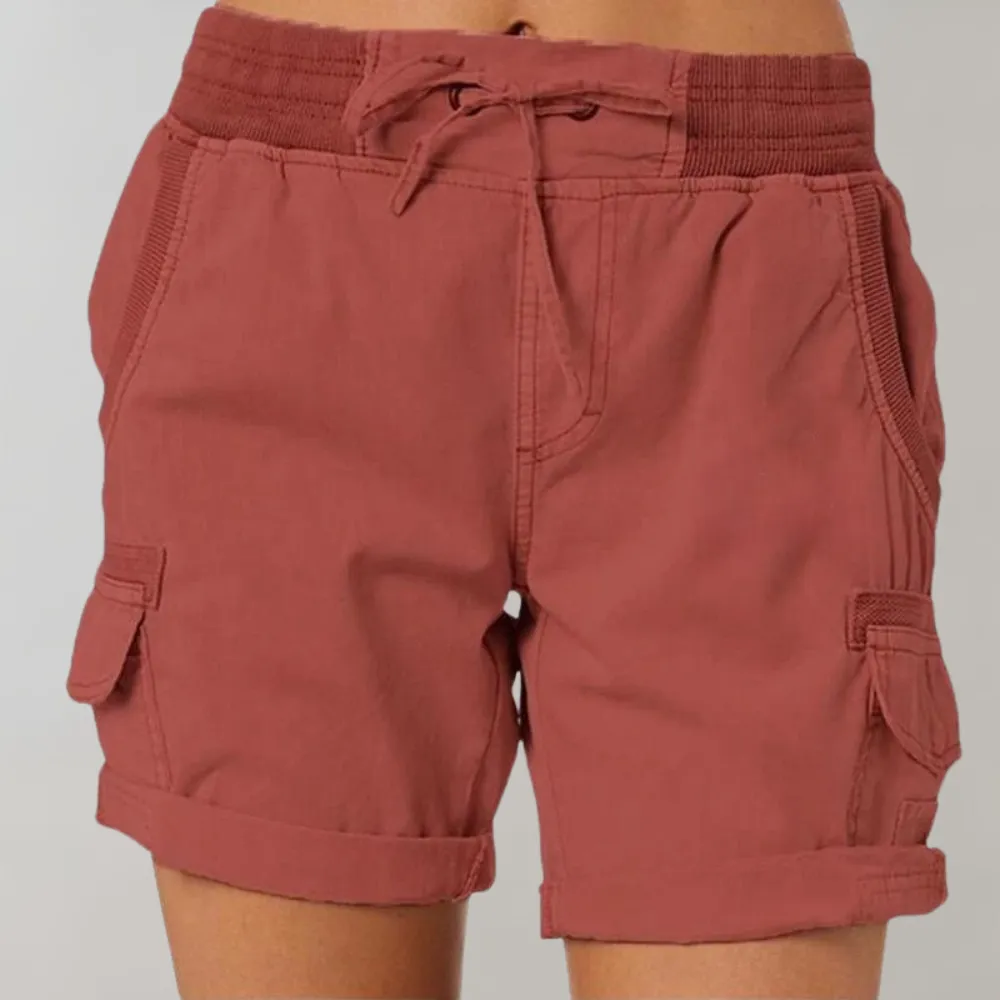 Women's Cargo Shorts | Comfortable Elastic Waist