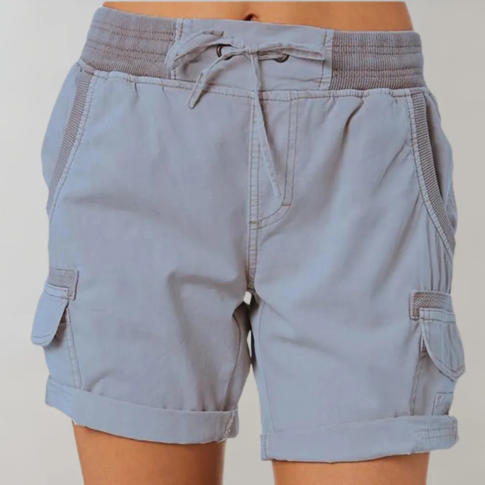 Women's Cargo Shorts | Comfortable Elastic Waist