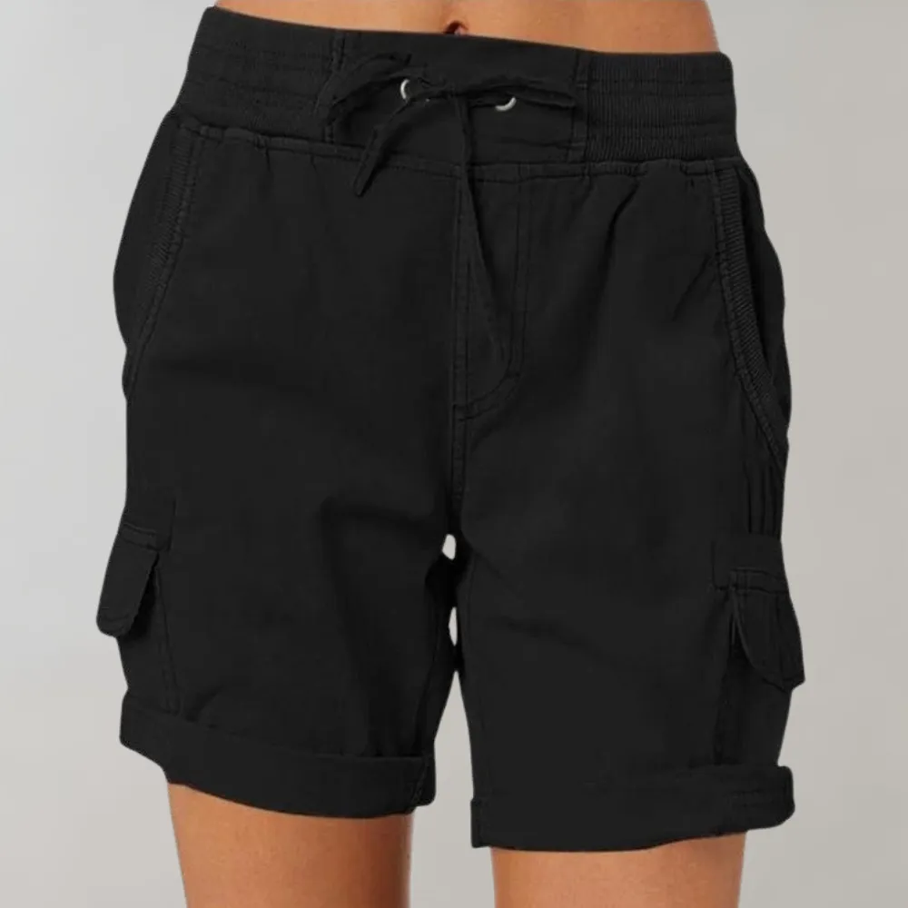 Women's Cargo Shorts | Comfortable Elastic Waist