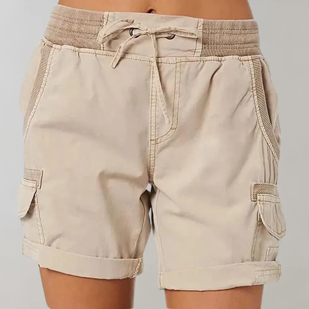 Women's Cargo Shorts | Comfortable Elastic Waist
