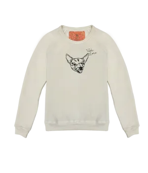 Women's Custom Pet Portrait Classic Crew Pullover