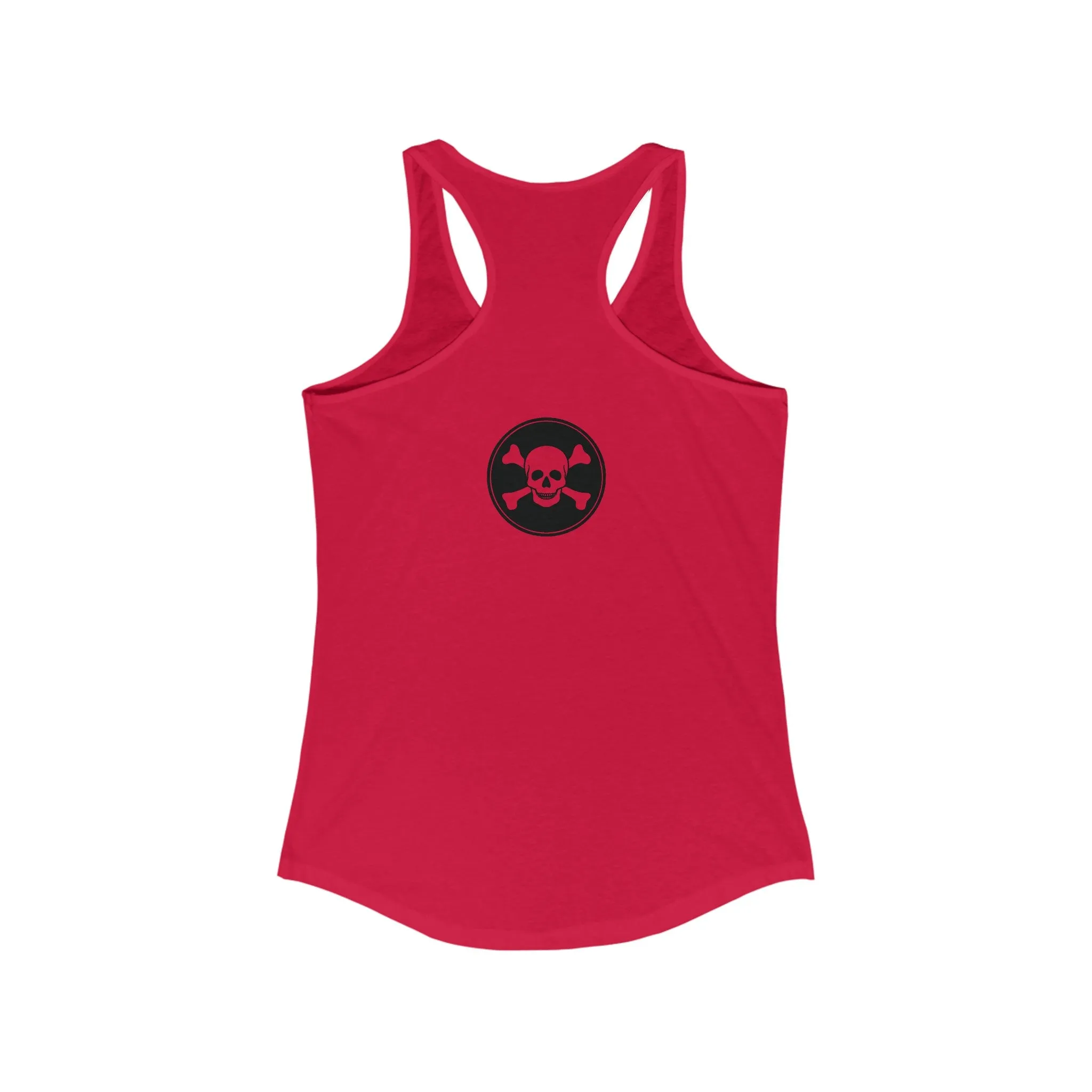 Women's Intensive Care Bear Typographical Art Ideal Racerback Tank