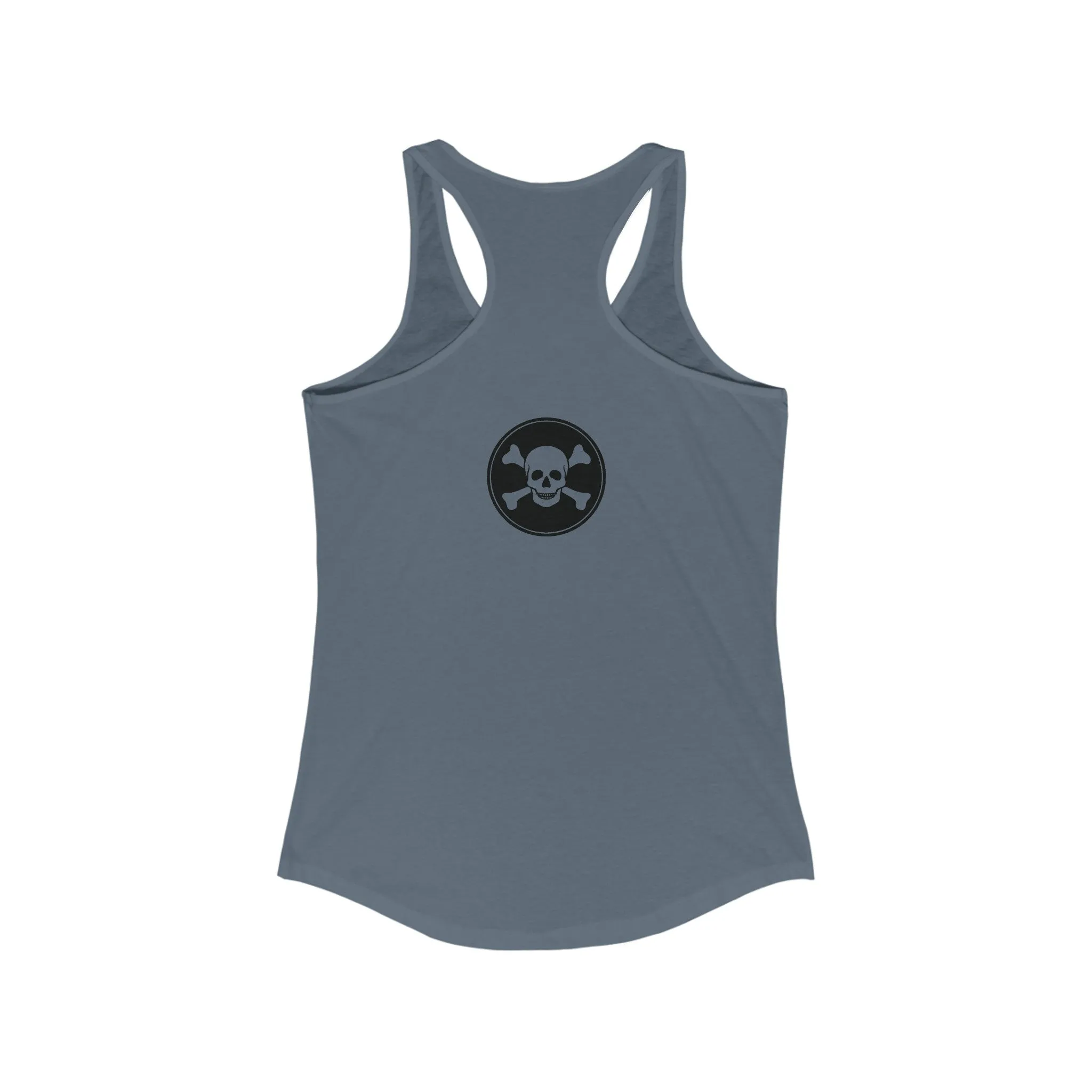 Women's Intensive Care Bear Typographical Art Ideal Racerback Tank