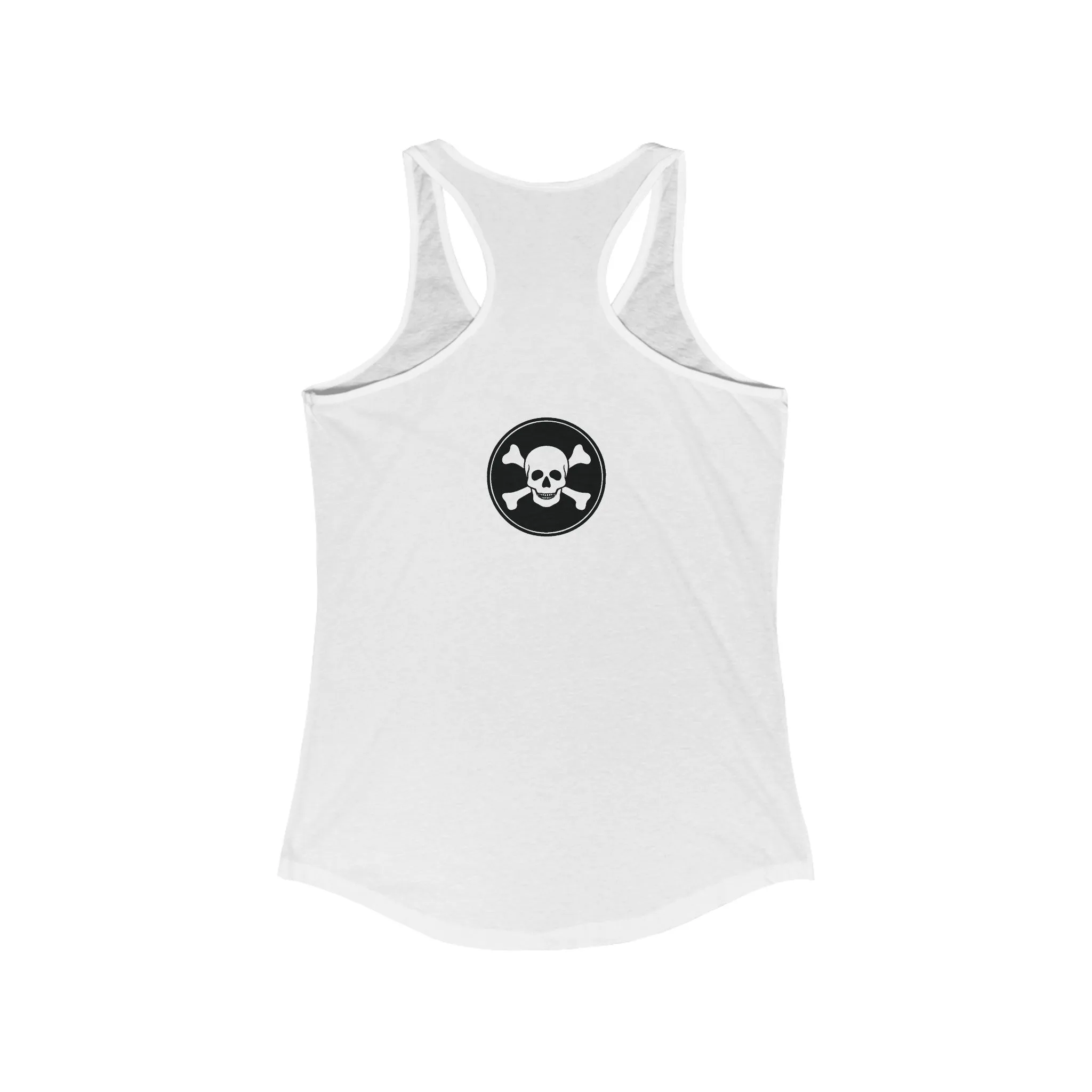 Women's Intensive Care Bear Typographical Art Ideal Racerback Tank