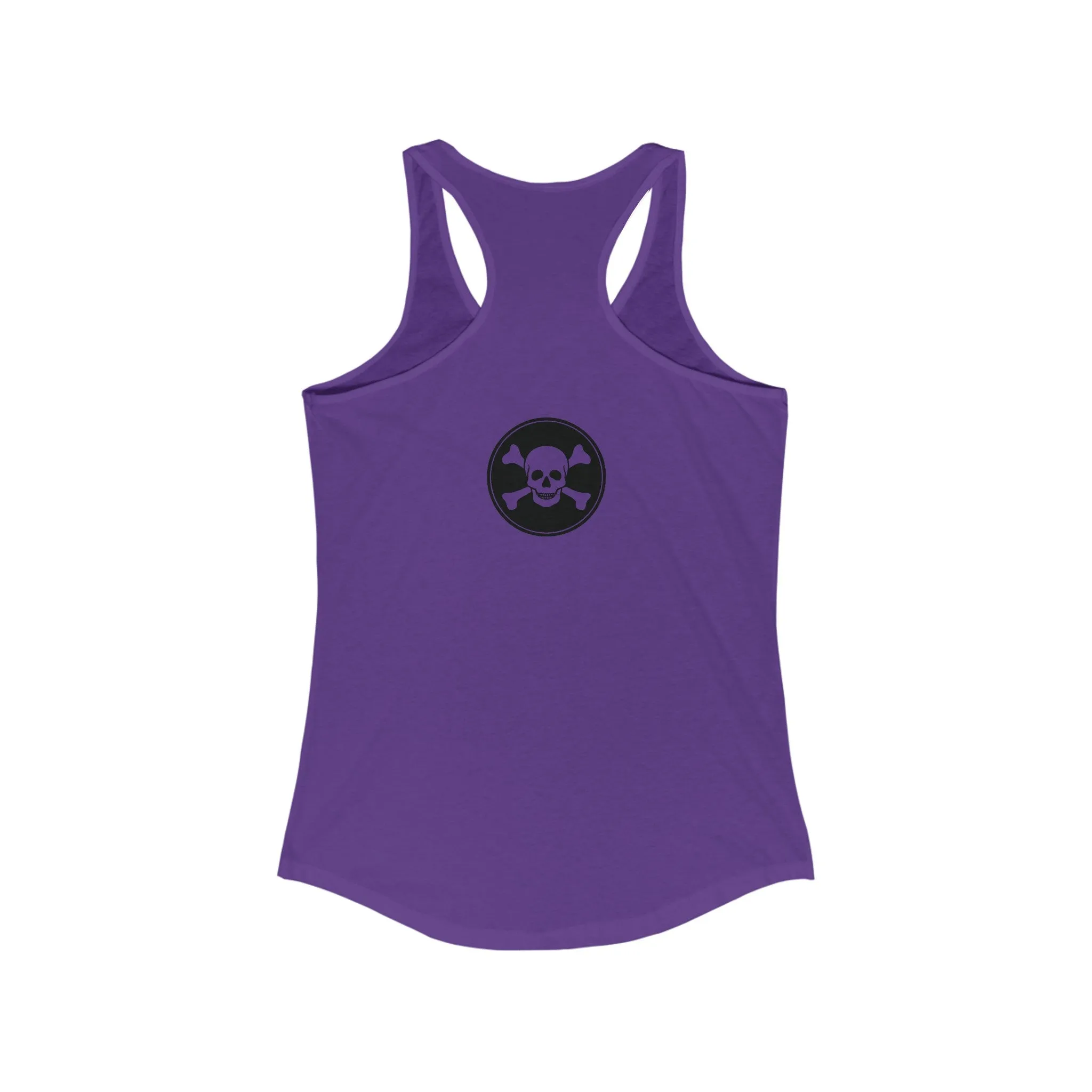 Women's Intensive Care Bear Typographical Art Ideal Racerback Tank