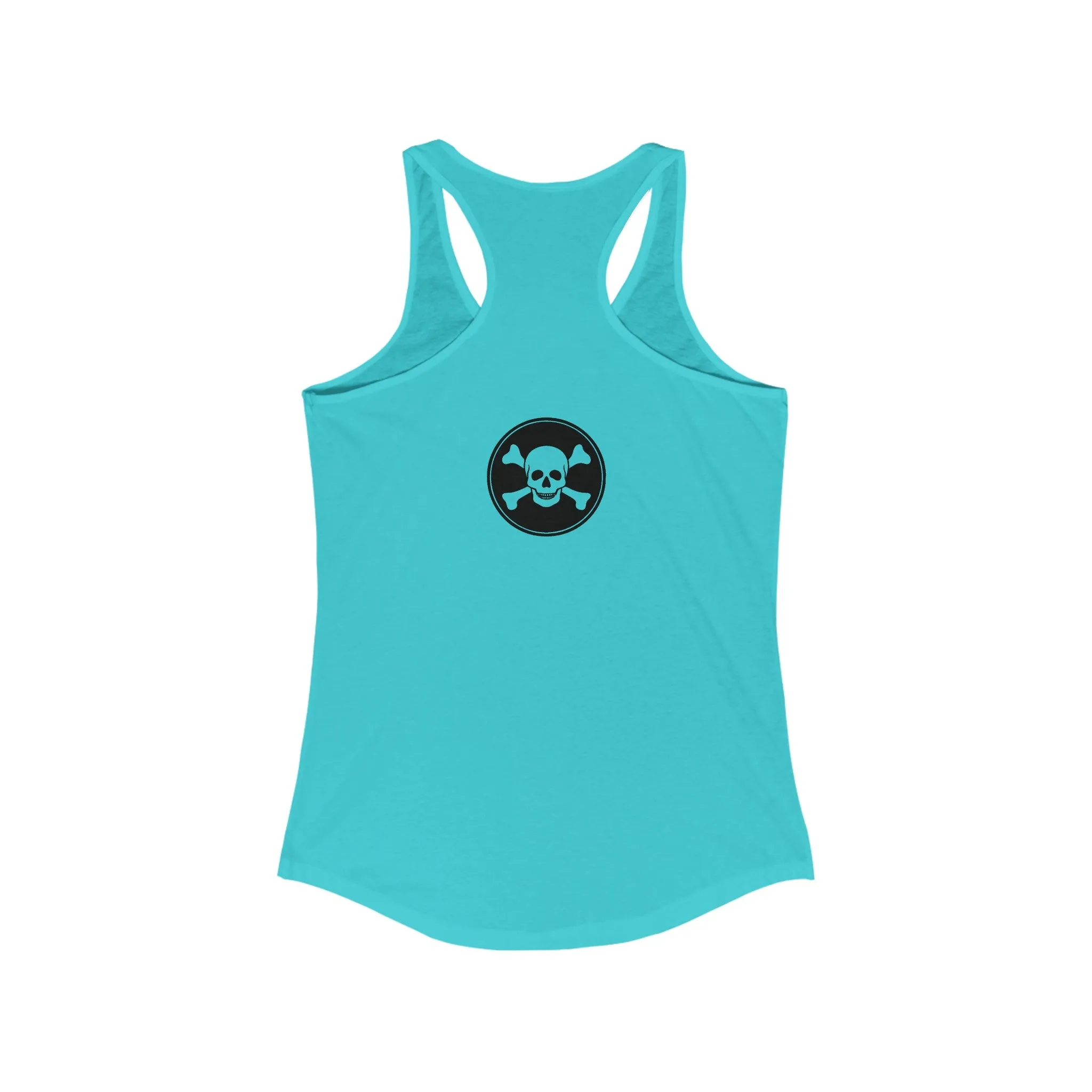 Women's Intensive Care Bear Typographical Art Ideal Racerback Tank