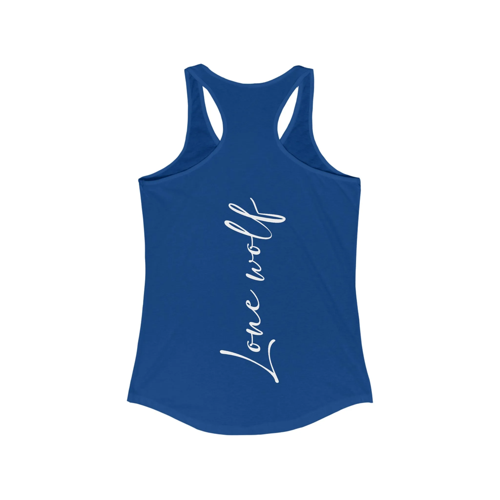 Women's Lone Wolf Graphic Ideal Racerback Tank