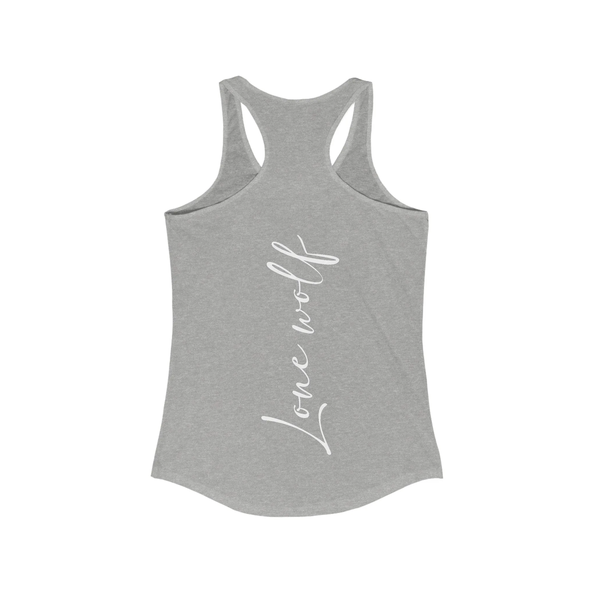 Women's Lone Wolf Graphic Ideal Racerback Tank