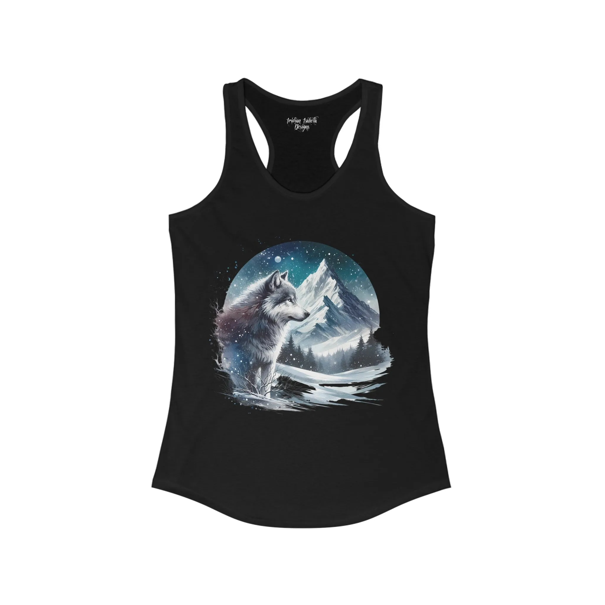 Women's Lone Wolf Graphic Ideal Racerback Tank