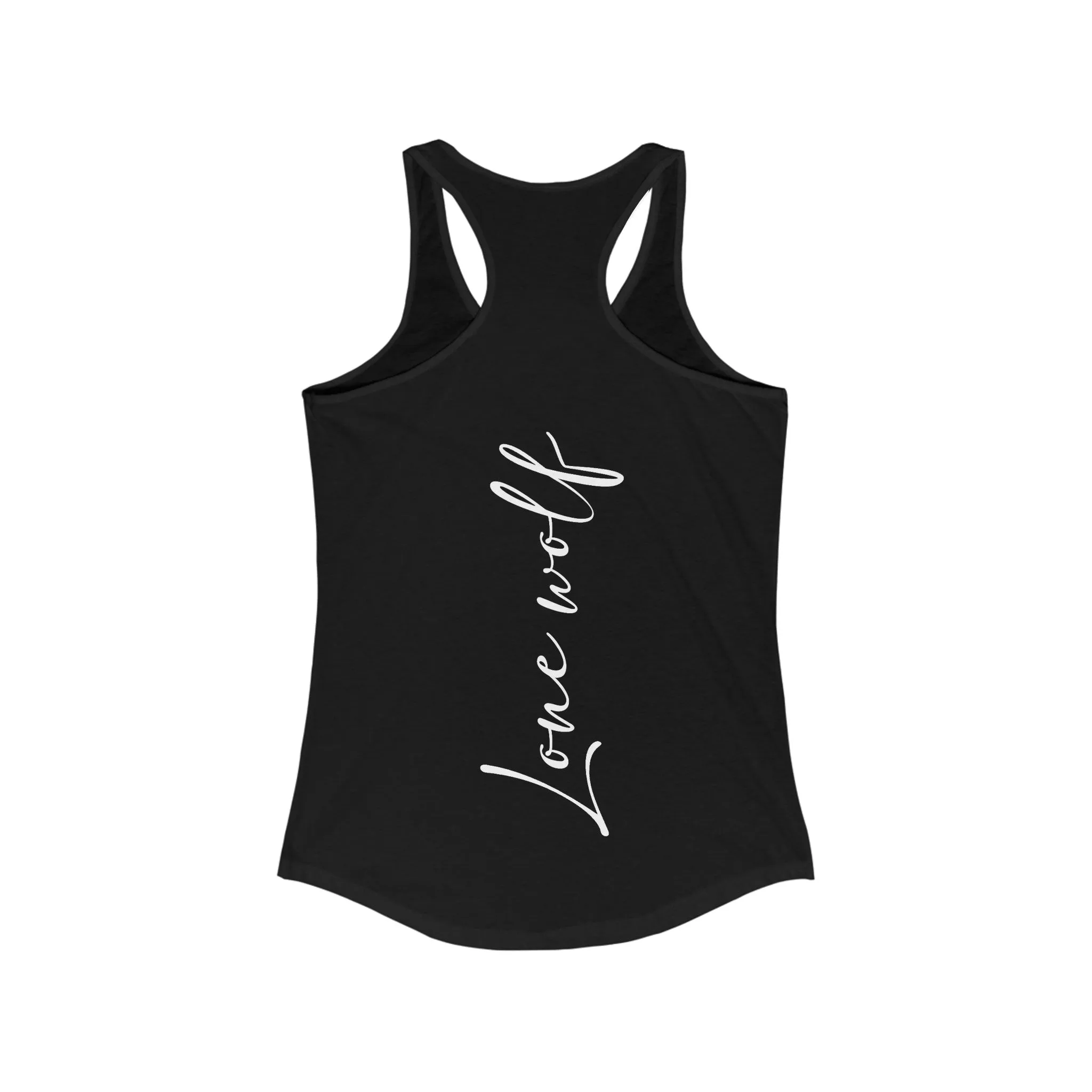 Women's Lone Wolf Graphic Ideal Racerback Tank