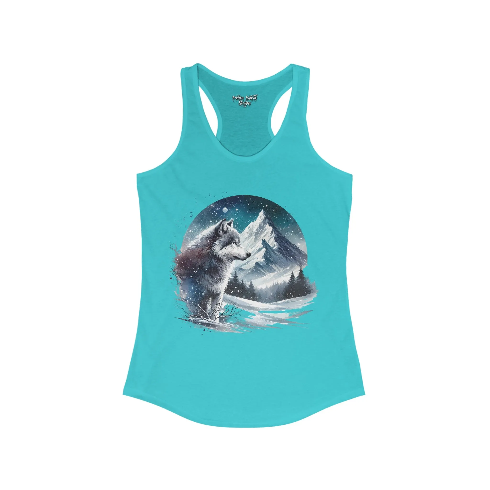 Women's Lone Wolf Graphic Ideal Racerback Tank