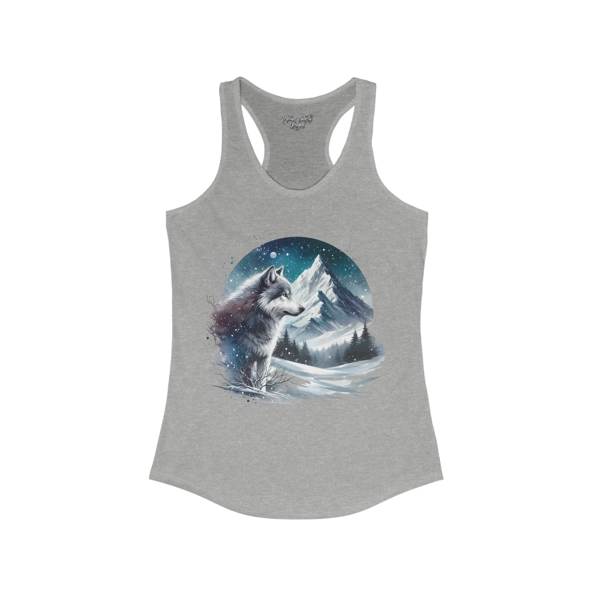 Women's Lone Wolf Graphic Ideal Racerback Tank