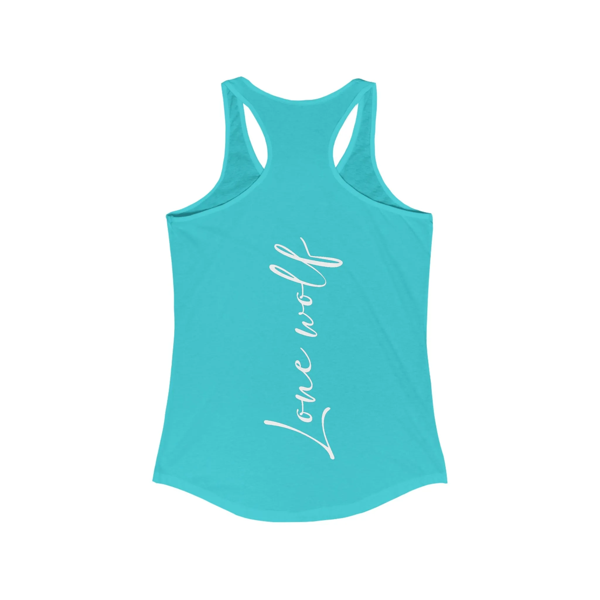 Women's Lone Wolf Graphic Ideal Racerback Tank