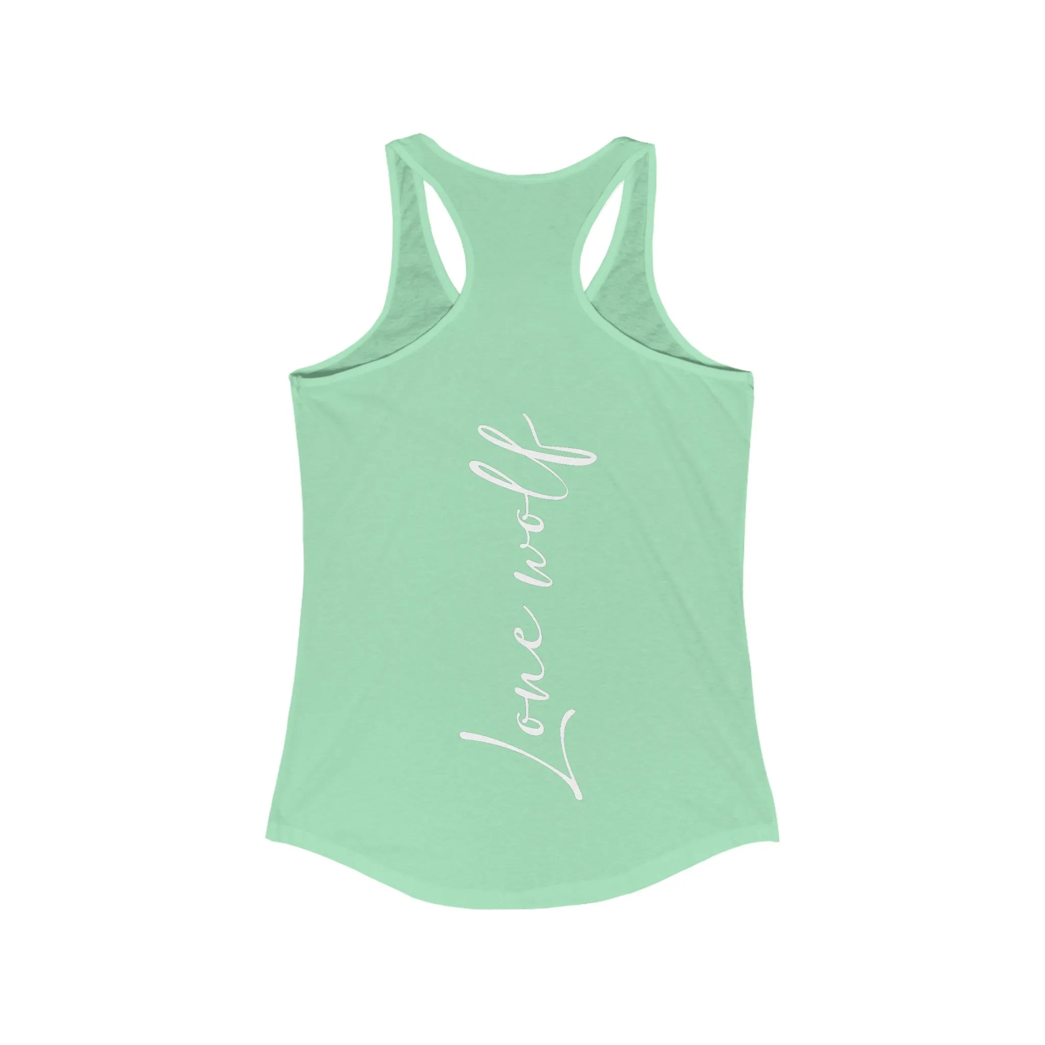 Women's Lone Wolf Graphic Ideal Racerback Tank