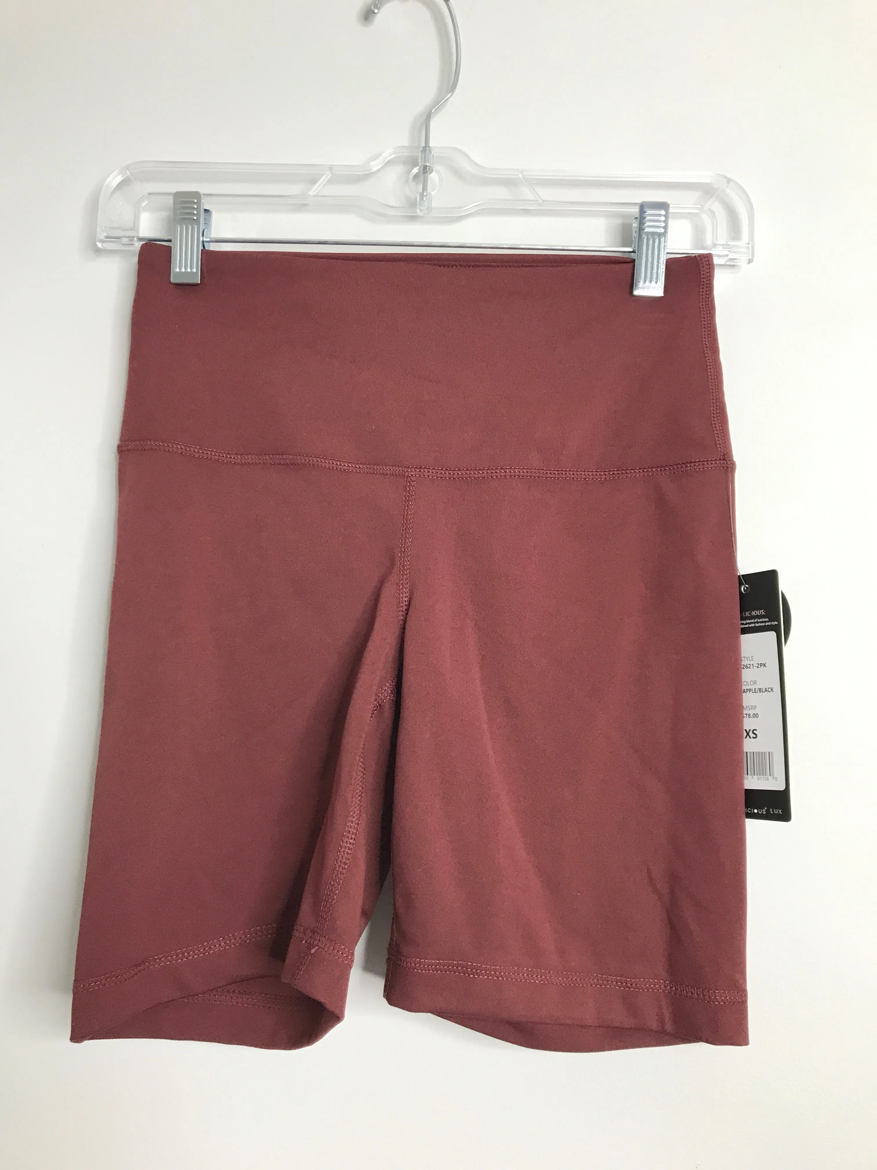 Womens Size XSm Misses Red Yogalicious NWT Athletic Shorts