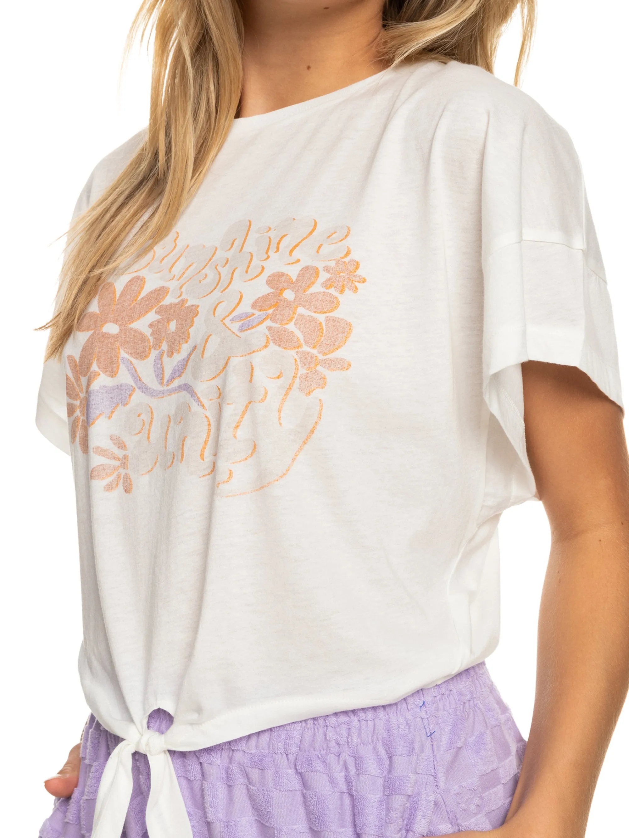 Womens We Go To The Sea Crop Tee