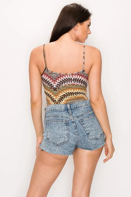 YELLE PRINTED CROP TOP