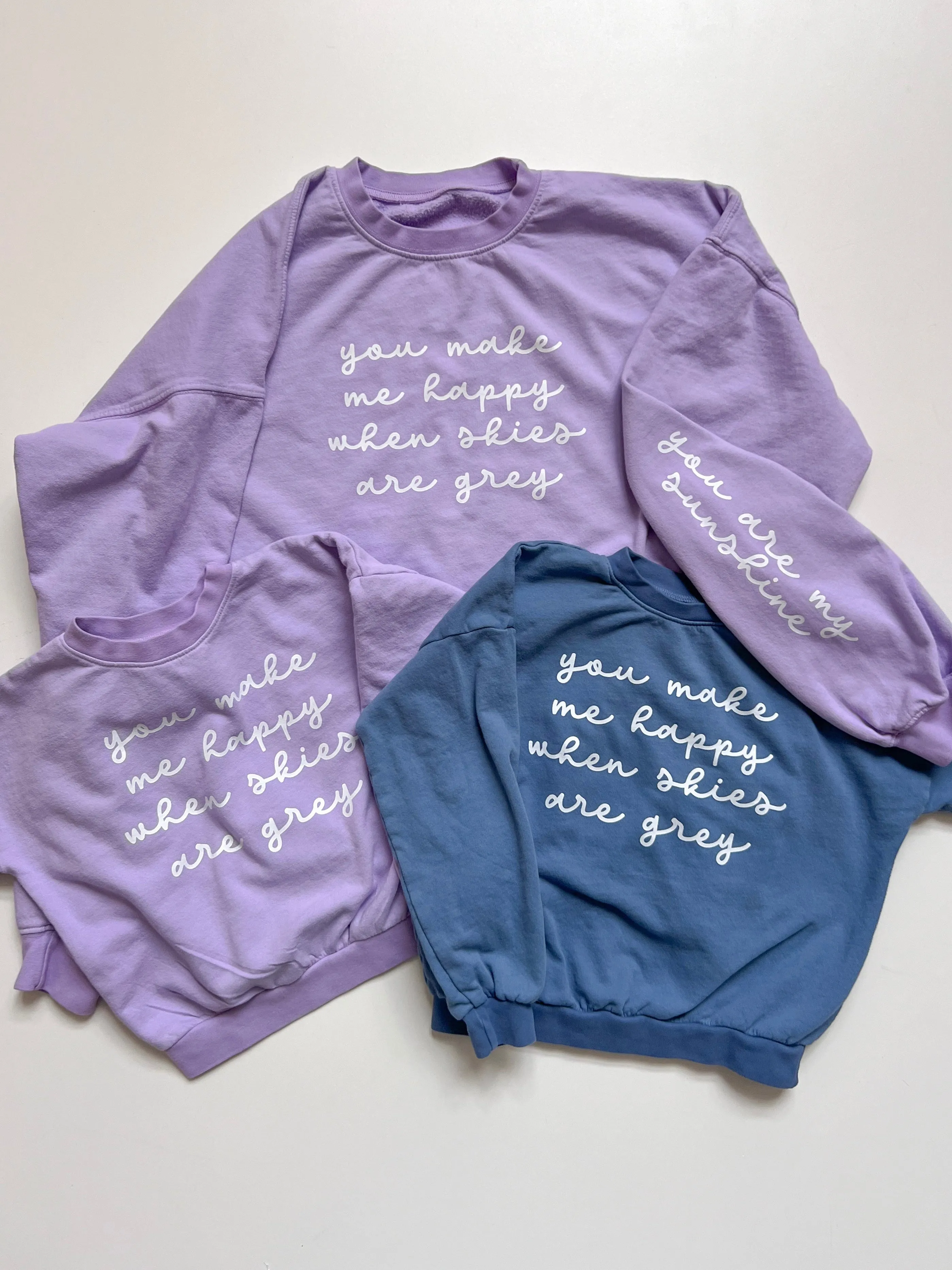 You Make Me Happy When Skies Are Grey Youth Pullover